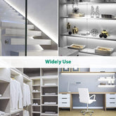 Collage of interior design elements including a staircase, shelves, and office setup.